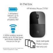 Picture of HP Z3700 Black Wireless Mouse