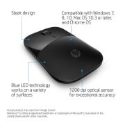 Picture of HP Z3700 Black Wireless Mouse