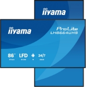 Afbeeldingen van iiyama LH8664UHS-B3AG beeldkrant Digitale signage flatscreen 2,17 m (85.6") Wifi 450 cd/m² 4K Ultra HD Zwart Type processor Android 24/7
