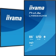 Afbeeldingen van iiyama LH8664UHS-B3AG beeldkrant Digitale signage flatscreen 2,17 m (85.6") Wifi 450 cd/m² 4K Ultra HD Zwart Type processor Android 24/7