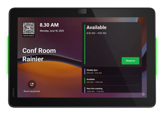 Image de Jabra Scheduler UC 25,6 cm (10.1") 1920 x 1200 pixels 802.11a, 802.11b, 802.11g, Wi-Fi 4 (802.11n), Wi-Fi 5 (802.11ac) Noir Bluetooth