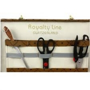 Image de Royalty Line RL-K25LB : Ensemble de 12 couteaux de cuisine avec valise
