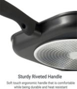 Image de Royalty Line RL-FGN24 : Poêle à griller avec revêtement en marbre - 24 cm