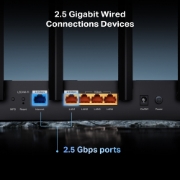 Afbeeldingen van TP-Link Archer BE400 draadloze router 2.5 Gigabit Ethernet Dual-band (2.4 GHz / 5 GHz) Zwart