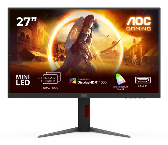 Picture of AOC G4 U27G4XM computer monitor 68.6 cm (27") 3840 x 2160 pixels 4K Ultra HD LED Black, Red