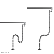 Afbeeldingen van Neomounts ADS06-131BL Kabelgeleider - klembevestiging - universeel