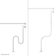 Image de Neomounts ADS06-131WH Colonne vertébrale - fixation à pince - universel