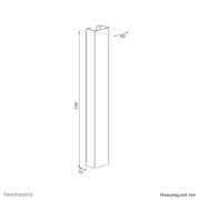 Afbeeldingen van Neomounts ADS06-123WH Kabelgoot - magnetische bevestiging - universeel