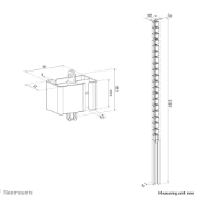Picture of Neomounts ADS06-133BL Cable spine - screw-mounted - universal