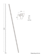 Image de Neomounts ADS06-142BL Gaine de câble - pour 1-5 câbles - universelle