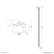 Afbeeldingen van Neomounts ADS06-130WH Kabelgeleider - schroefbevestiging - universeel