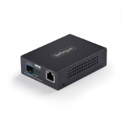 Afbeeldingen van StarTech.com 10GbE SFP+ Glasvezel Media Converter, 10 Gigabit Ethernet RJ-45 naar 10GBASE-X SFP+, Single-Mode, Multi-Mode, 16K Jumbo Frames, TAA