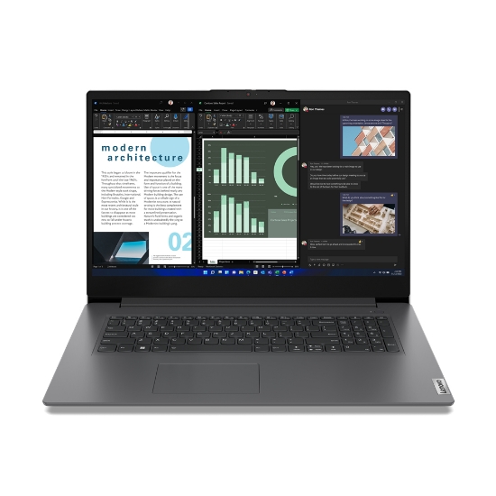 Picture of Lenovo V17 G4 IRU Intel® Core™ i5 i5-13420H Laptop 43.9 cm (17.3") Full HD 16 GB DDR4-SDRAM 512 GB SSD Wi-Fi 6 (802.11ax) Windows 11 Pro English Grey