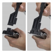 Picture of StarTech.com 24 Port 1U Feed Through Patch Panel with Cable Management Bar, Rackmount Cat6 Ethernet Patch Panel with RJ45 UTP Inline Couplers