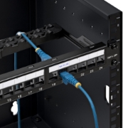 Picture of StarTech.com 24 Port 1U Blank Keystone Patch Panel with Cable Management Bar, Rackmount Cat6 Patch Panel for RJ45 UTP Ethernet Network Jacks