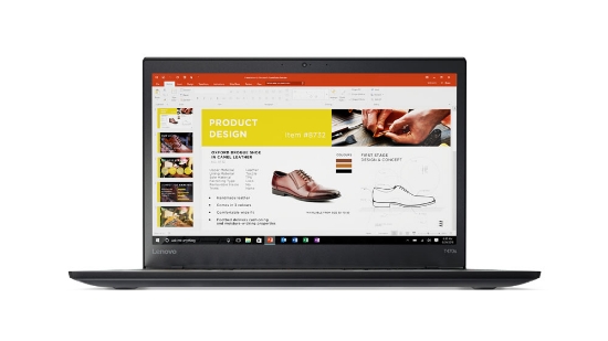 Picture of Lenovo ThinkPad T470s Intel® Core™ i5 i5-7200U Laptop 35.6 cm (14") Full HD 8 GB DDR4-SDRAM 256 GB SSD Wi-Fi 5 (802.11ac) Windows 10 Pro Black