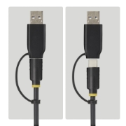 Picture of StarTech.com USB-C/USB-A to M.2 NVMe and 2.5in/3.5in SATA Adapter, 10Gbps, Tool-Free External SSD Hard Drive Reader, B+M/M-Key