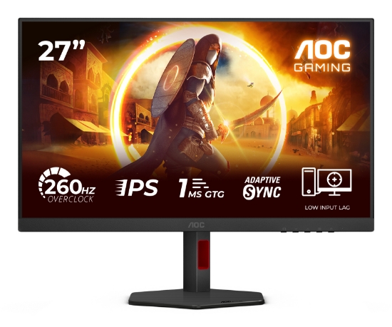 Picture of AOC G4 27G4ZR computer monitor 68.6 cm (27") 1920 x 1080 pixels Full HD LED Black, Red