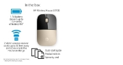 Picture of HP Z3700 Gold Wireless Mouse