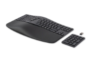 Image de HP 960 Ergonomic Wireless Keyboard clavier Maison RF sans fil + Bluetooth AZERTY Belge Noir