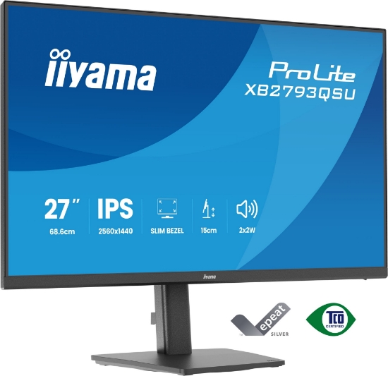 Afbeeldingen van iiyama ProLite XB2793QSU-B1 computer monitor 68,6 cm (27") 2560 x 1440 Pixels Quad HD Zwart
