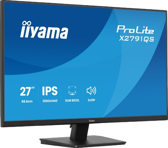 Picture of iiyama ProLite X2791QS-B1 computer monitor 68.6 cm (27") 2560 x 1440 pixels Quad HD Black