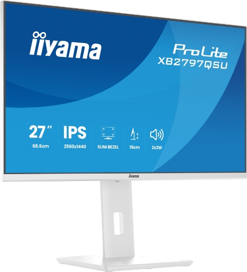 Image de iiyama ProLite XB2797QSU-W1 écran plat de PC 68,6 cm (27") 2560 x 1440 pixels Quad HD Blanc