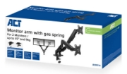 Image de ACT Bras pour écran 35 pouces, vérin à gaz, 2 écrans, Essentials