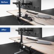 Picture of ACT Under-desk extendable cable management tray with clamp mount 43 - 72cm