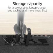 Picture of ACT Under-desk cable management tray with clamp mount, 40cm