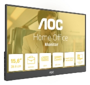 Image de AOC 16T20E2 téléviseur et moniteur portables Moniteur portable Noir 39,6 cm (15.6") LED 1920 x 1080 pixels