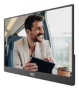 Image de AOC 16T20E2 téléviseur et moniteur portables Moniteur portable Noir 39,6 cm (15.6") LED 1920 x 1080 pixels