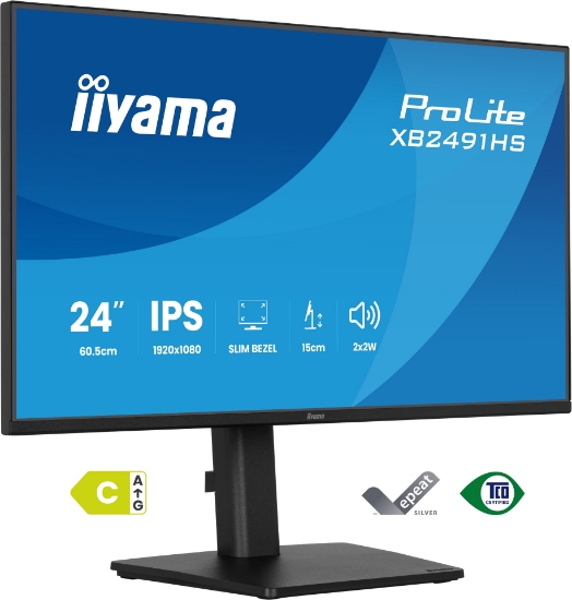 Image de iiyama ProLite XB2491HS-B1 écran plat de PC 60,5 cm (23.8") 1920 x 1080 pixels Full HD Noir