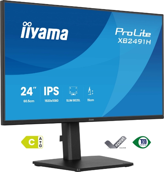 Picture of iiyama ProLite XB2491H-B1 computer monitor 60.5 cm (23.8") 1920 x 1080 pixels Full HD Black