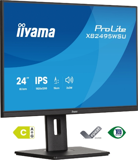 Afbeeldingen van iiyama ProLite XB2495WSU-B1 computer monitor 61,2 cm (24.1") 1920 x 1200 Pixels Zwart