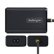 Picture of StarTech.com 65W USB-C Laptop Charger, 1.5m Tethered USB-C Cable, Power Adapter Brick for Dell, XPS, HP ProBook, MacBook Pro, Microsoft Surface Pro