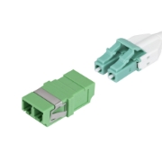 Picture of StarTech.com LC to LC Coupler 10 Pack, OS2 Single Mode SC Footprint LC Fiber Optic Coupler without Flange, LC/APC Duplex Adapter