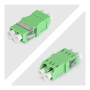 Picture of StarTech.com LC to LC Coupler 10 Pack, OS2 Single Mode SC Footprint LC Fiber Optic Coupler without Flange, LC/APC Duplex Adapter