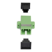 Picture of StarTech.com SC to SC Coupler 10 Pack, OS2 Single Mode SC Fiber Optic Coupler with Flange, SC/APC Simplex Adapter