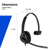 Picture of HP Poly Mission 425 Stereo USB Wired Headset