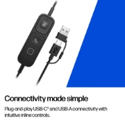 Image de HP Poly Micro-casque filaire USB binaural Mission 625 (en vrac)