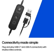 Image de HP Poly Micro-casque filaire USB binaural Mission 425 Classic (en vrac)