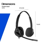 Afbeeldingen van HP Poly Mission 425 Stereo USB Wired Headset Classic