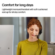 Afbeeldingen van HP Poly Mission 425 Stereo USB Wired Headset Classic