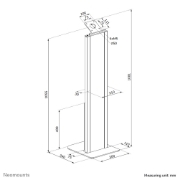 Picture of Neomounts FL15-628BL1 Tablet floor stand - max 3 kg | 6,6 lbs - lockable