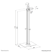 Picture of Neomounts FL15-627BL1 Tablet floor stand - max 3 kg | 6,6 lbs - lockable