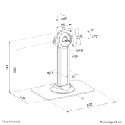 Picture of Neomounts DS15-631BL1 Tablet desk stand - max 3 kg | 6,6 lbs - lockable