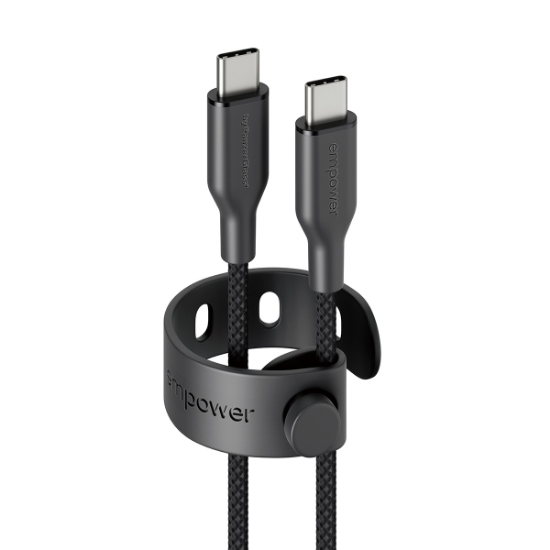 Picture of PanzerGlass empower™ by ® Racing 60W USB-C to USB-C Cable | USB 2.0 | 1.2M | Space Black