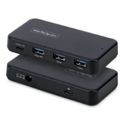 Picture of StarTech.com 4-Port USB-C and USB-A Hub, 5Gbps, Self-Powered, 2-in-1 USB-C and USB-A Host Cable, 1x USB-C and 3x USB-A (1x BC 1.2), 36W Power Adapter Included