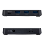 Picture of StarTech.com 4-Port USB-C and USB-A Hub, 5Gbps, Self-Powered, 2-in-1 USB-C and USB-A Host Cable, 1x USB-C and 3x USB-A (1x BC 1.2), 36W Power Adapter Included
